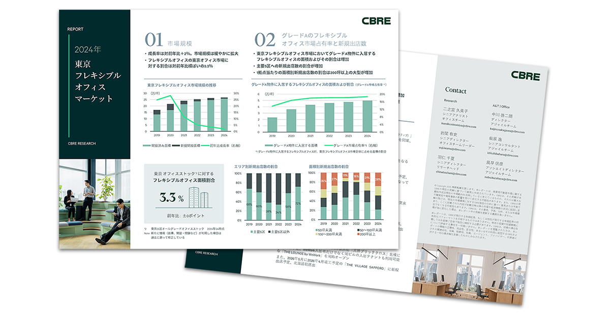 2024年 東京フレキシブルオフィスマーケット