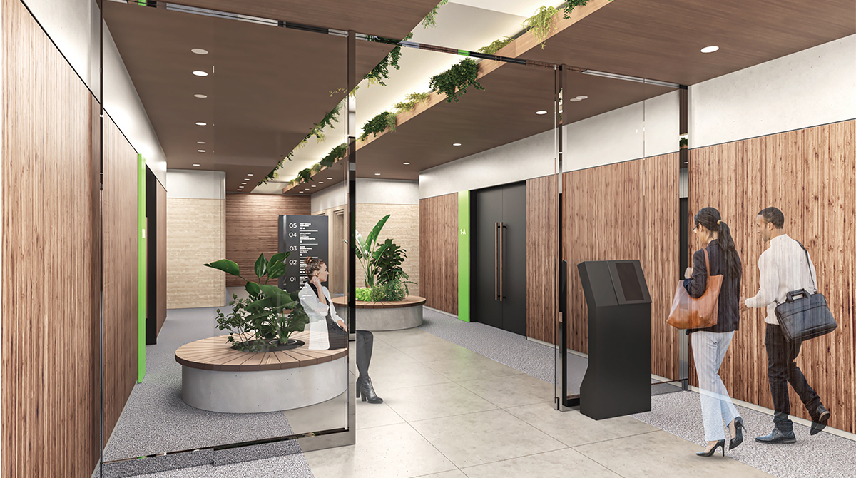 サンハマダビル エントランスホール