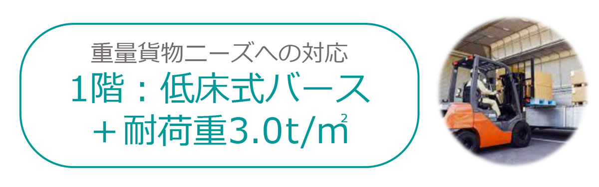 重量貨物ニーズへの対応