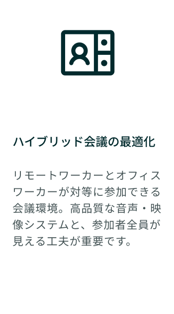 ハイブリッド会議の最適化