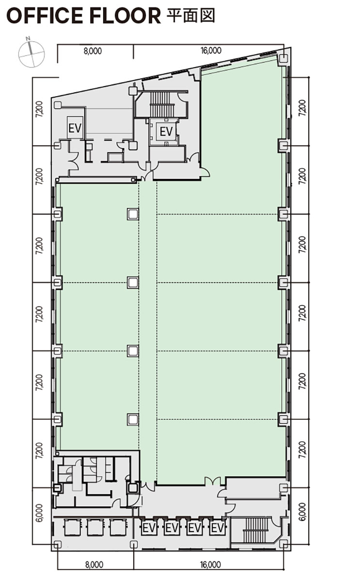 OFFICE FLOOR 平面図