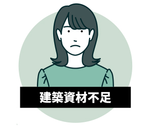 建築資材不足