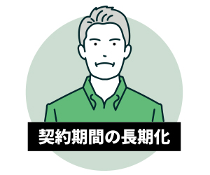 契約期間の長期化