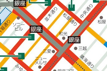 銀座エリアの路面貸店舗賃料相場2014年