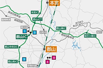 東北の南の玄関口、郡山エリア