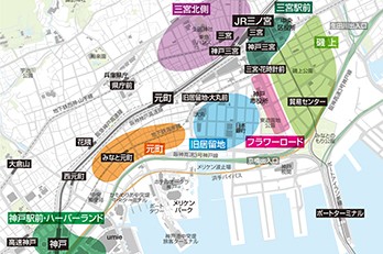 神戸市のオフィスマーケットと企業集積傾向