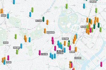 東京オフィスビル竣工マップ｜2022年版