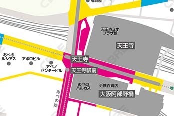 天王寺、阿倍野エリアの路面貸店舗賃料相場2017年