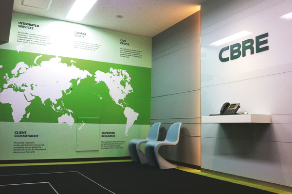 オフィス移転プロジェクト事例 / シービーアールイー株式会社 札幌支店 / 受付