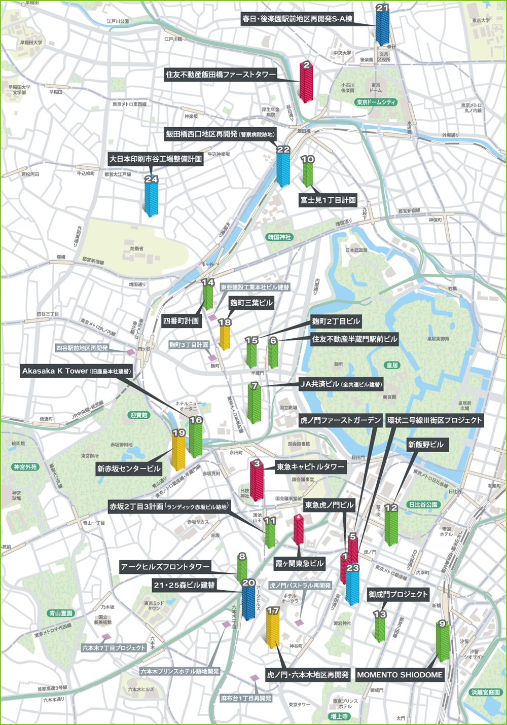 飯田橋・麹町・赤坂・六本木