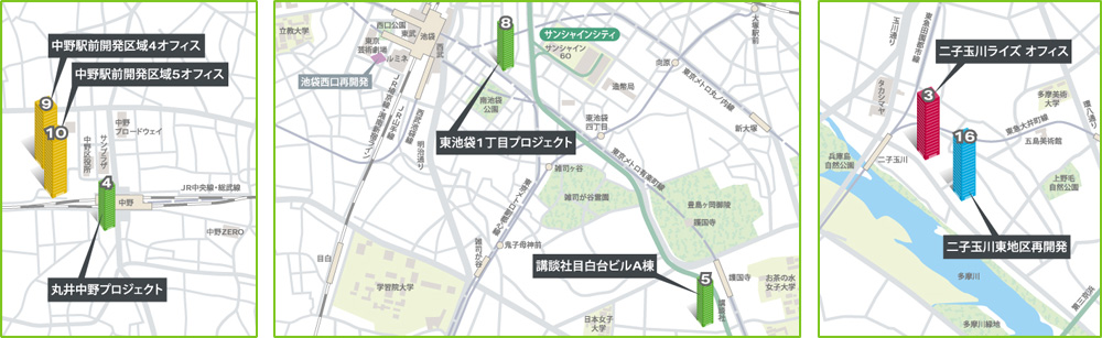 池袋・新宿・渋谷他