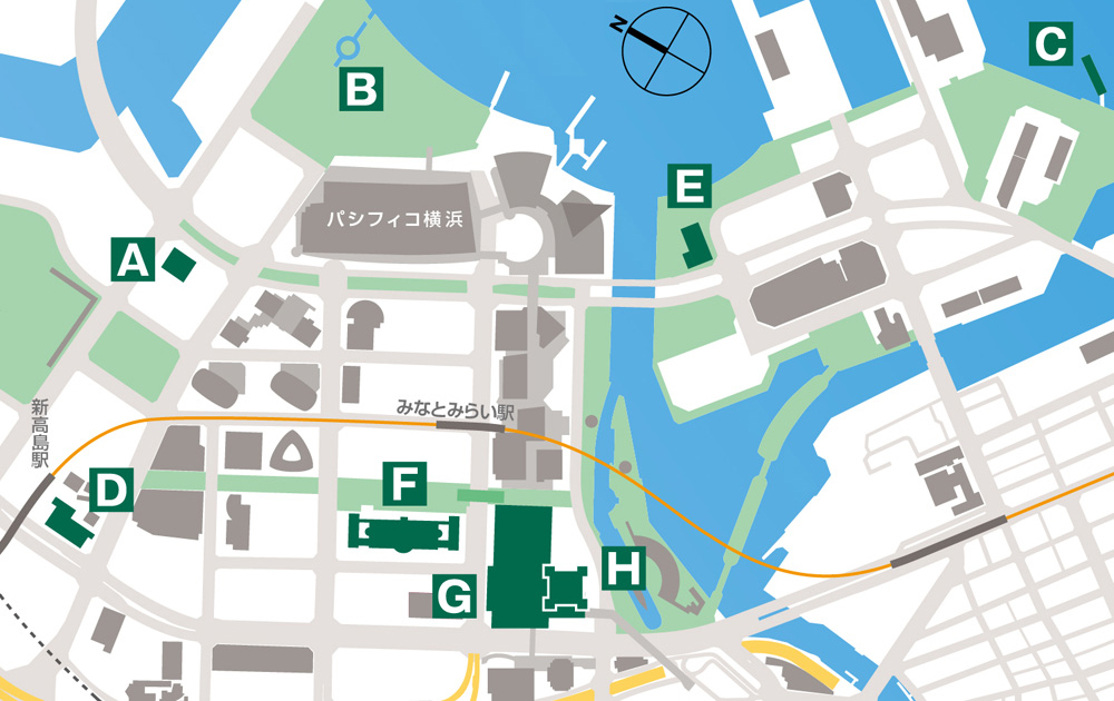 アメニティ・ビジネスサポート施設 MAP