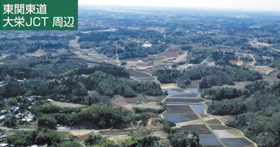 東関東道大栄JCT周辺