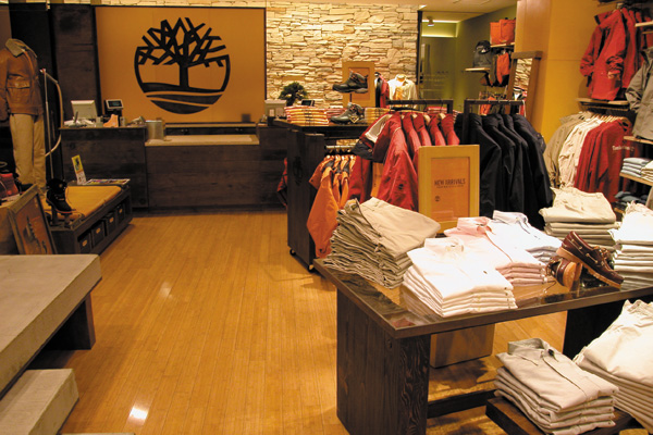 ティンバーランド 店内