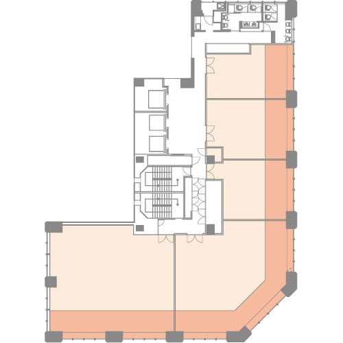 空調ゾーン毎に冷暖房の切替が可能