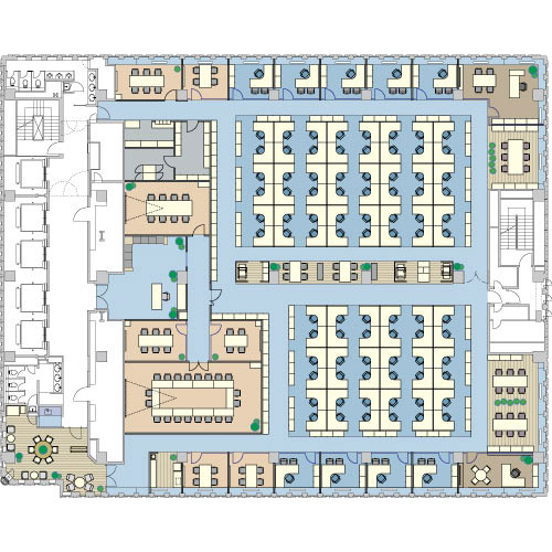 東京宝塚ビル オフィスレイアウトプラン