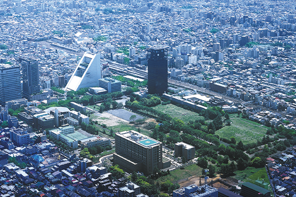 過去の中野駅周辺上空写真