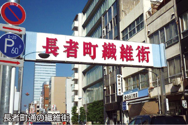 長者町通の繊維街