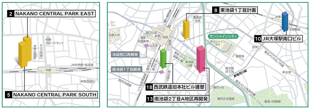 池袋・新宿・渋谷 他