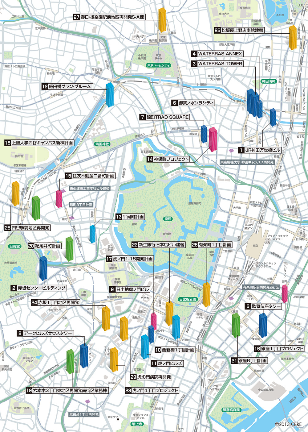 飯田橋・麹町・赤坂・六本木