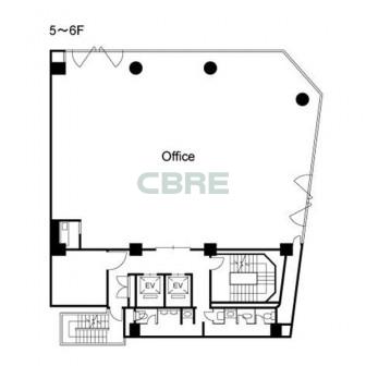 5階〜6階 平面図