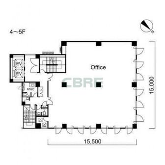 4階〜5階 平面図