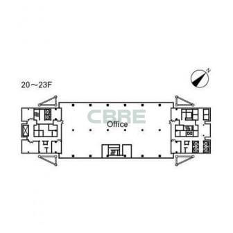 20階〜23階 平面図