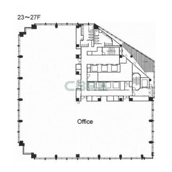 23階〜27階 平面図
