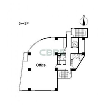 5階〜8階 平面図
