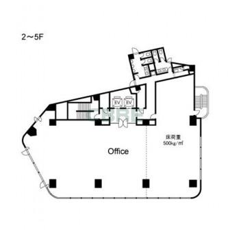 2階〜5階 平面図