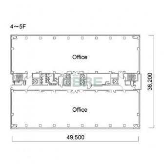 4階〜5階 平面図