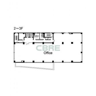 2階〜3階 平面図