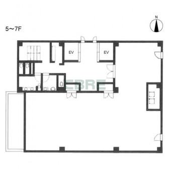 5階〜7階 平面図