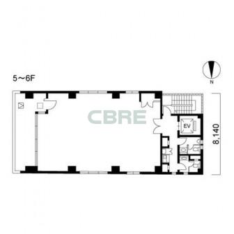 5階〜6階 平面図
