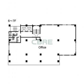 6階〜7階 平面図