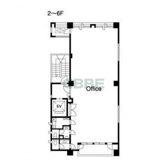 2階〜6階 平面図