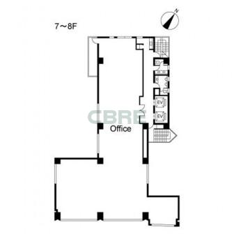 7階〜8階 平面図