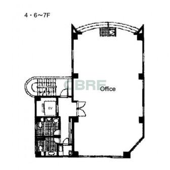 4階〜6階 平面図