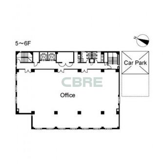 5階〜6階 平面図