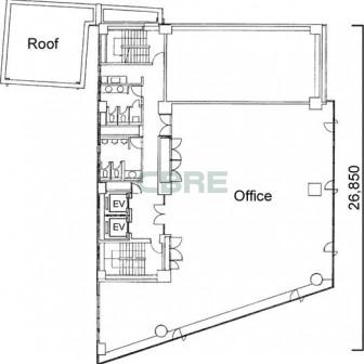 3階〜5階 平面図