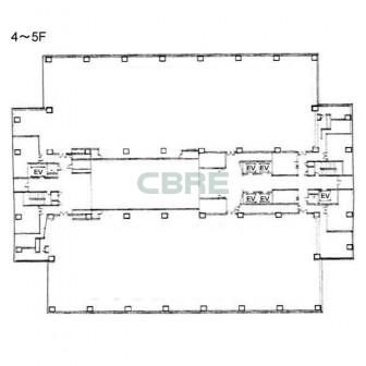 4階〜5階 平面図