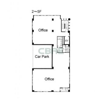 2階〜5階 平面図