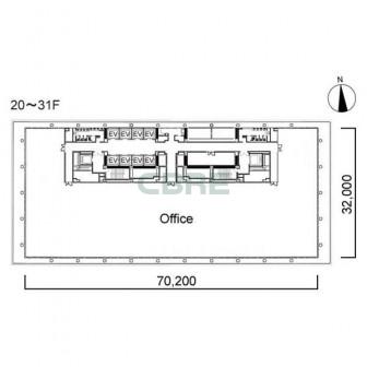 20階〜31階 平面図