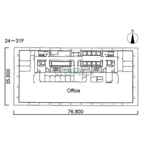 24階〜31階 平面図