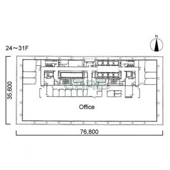 24階〜31階 平面図