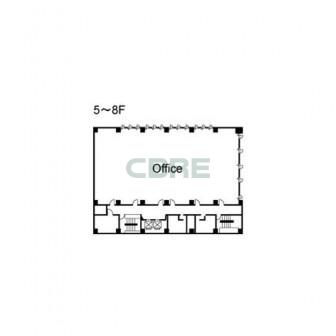 5階〜8階 平面図