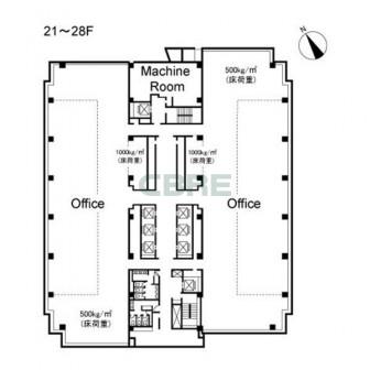 21階〜28階 平面図