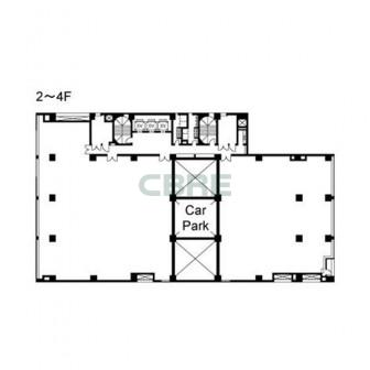 2階〜4階 平面図