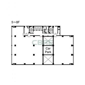 5階〜8階 平面図