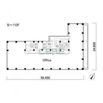 9階〜10階 平面図